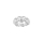 Rhod. Silber Herz Ring Gr.50