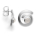 925/- Ohrstecker matt./Poliert, Mondstein 1,20ct