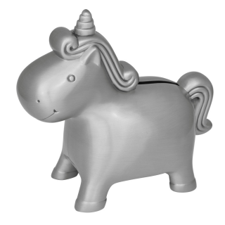Spardose in Verzinnt - Einhorn