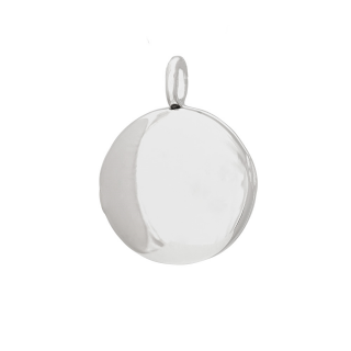 Rhod. Silbermedaillon Runden 15mm