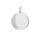 Rhod. Silbermedaillon Runden 15mm