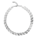 925/- Collier matt., 43cm + 5cm