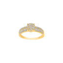 14 kt. Goldring m/dia. 0.48 ct W/SI