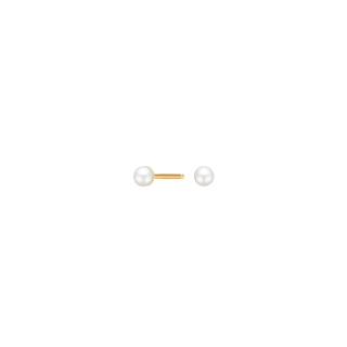 14kt. Goldohrringe m/Süsswasserperle 3mm