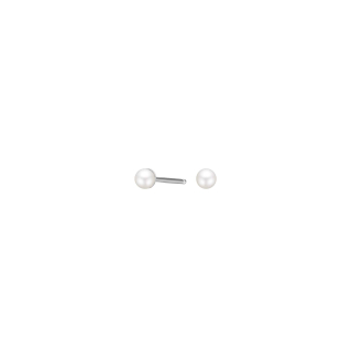Rhod. Silberohrringe m/Süsswasserperle 3mm