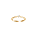 HEART 14kt. Goldring m/dia. 0.05ct W/SI