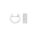 Rhod. Silber System-Creolen m/cz Dita 13x5,5mm