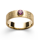 750/- Ring matt./Gebüstet, Rhodolith 0,35ct