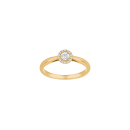 14kt. Goldring m/dia. 0.20ct W/SI