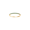 HEART 14kt. Goldring m/Smaragd
