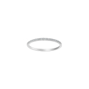 HEART 14kt. Weissgoldring m/dia. 0,05ct W/SI