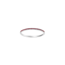 HEART 14kt. Weissgoldring m/Rubin