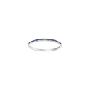 HEART 14kt. Weissgoldring m/Saphir