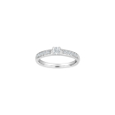 HEART Weissgoldring m/dia. 0.40ct W/SI