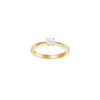 HEART 14kt. Goldring m/dia. 0.30ct W/SI