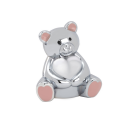 Teddybär mit rosa Ohren Verchromt Sparbüchse