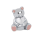 Teddybär mit rosa Ohren Verchromt Sparbüchse