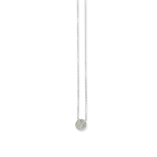 Rhod. Silber Kette m/cz