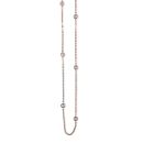 Roséverg. Silber Kette m/cz 90 cm