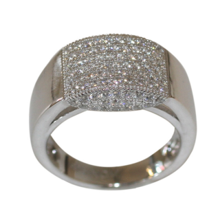 Rhod. Silber Ring Gr.60