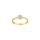 8kt. Goldring Rosette m/cz