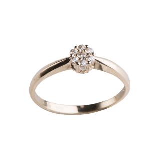 8kt. Goldring m/cz