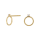 8 Kt. Gold Ohrringe m/cz