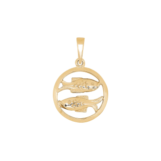 Siersbøl 8kt. Anhänger Fische 12mm