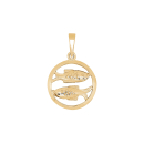 Siersbøl 14kt. Anhänger Fische 12mm