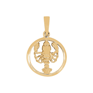 Siersbøl 14kt. Anhänger Krebs 15mm