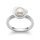 925/- Ring, rho. matt., Zuchtperle weiß 2,66ct