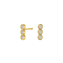 8kt. Gold Ohrringe m/cz