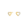 8kt. Gold Ohrringe Herz m/cz
