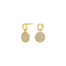 8kt. Gold Ohrringe m/cz