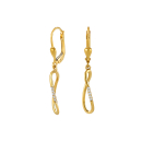8kt. Gold Ohrringe m/cz