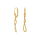 8kt. Gold Ohrringe m/cz