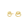 8kt. Gold Ohrringe Oval