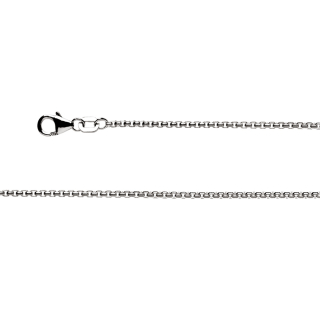 925/- VeneziaKette Karabiner rho 1,5mm 45cm