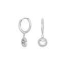 Rhodinierte Silber Creolen NILLANOR