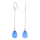 Rhod. Silber Ohrringe SWEETS52 Chalcedon