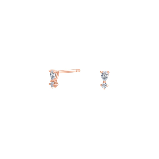 Rosévergold Silber Ohrringe LUNANOR 5