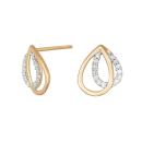 14 Karat Gold Ohring w. dia. 0.13ct W/SI