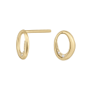 14 Kt. Gold Ohringe w. dia. 0.02ct W/SI