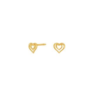 14Kt. Gold Ohringe herz
