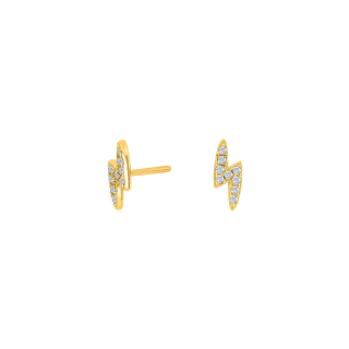 Vergoldete Silb Ohrstecker LUNANOR lightning