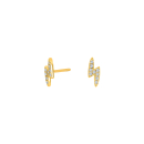 Vergoldete Silb Ohrstecker LUNANOR lightning