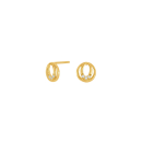 14Kt. Gold Ohringe m. 0,030ct W/SI