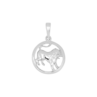 Rhod. Silberanhänger Löwe 12mm