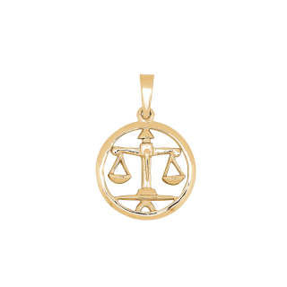 Siersbøl 14kt. Anhänger Waage 12mm