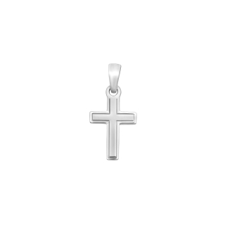 Siresbøl Silber Rhod. Anhänger/Charm Kreuz 16mm